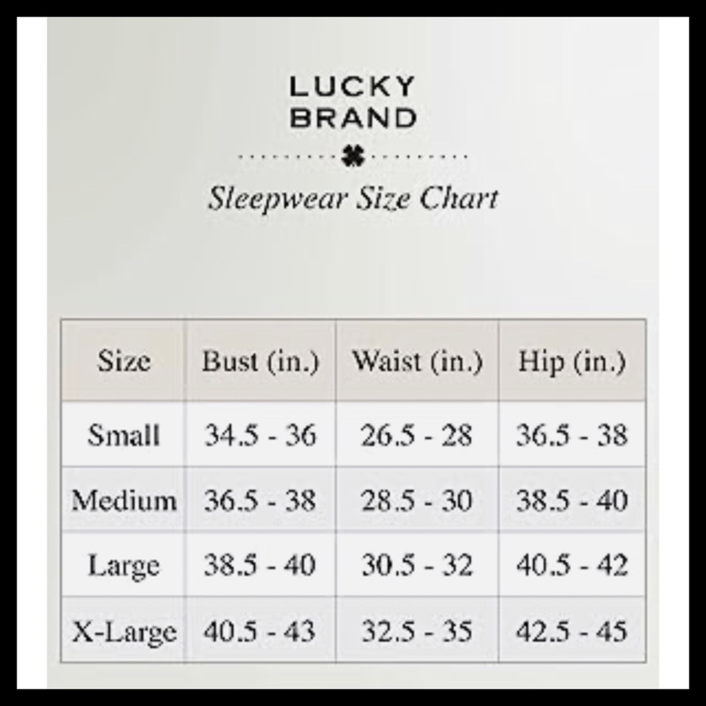 LUCKY BRAND 3-piece Pajama Short Set Blue Heather - Picture 6 of 7